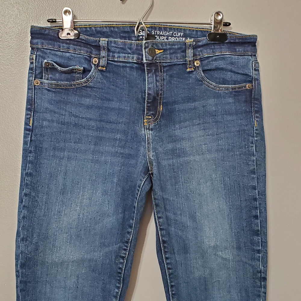 GAP Straight Cuff Cropped Jeans Women's Size 8 - Picture 2 of 11